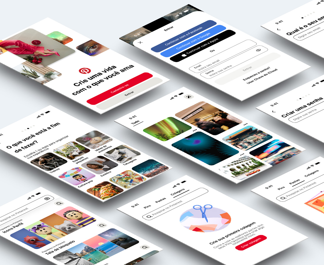Figma Study - Interactive Prototype (Pinterest App)