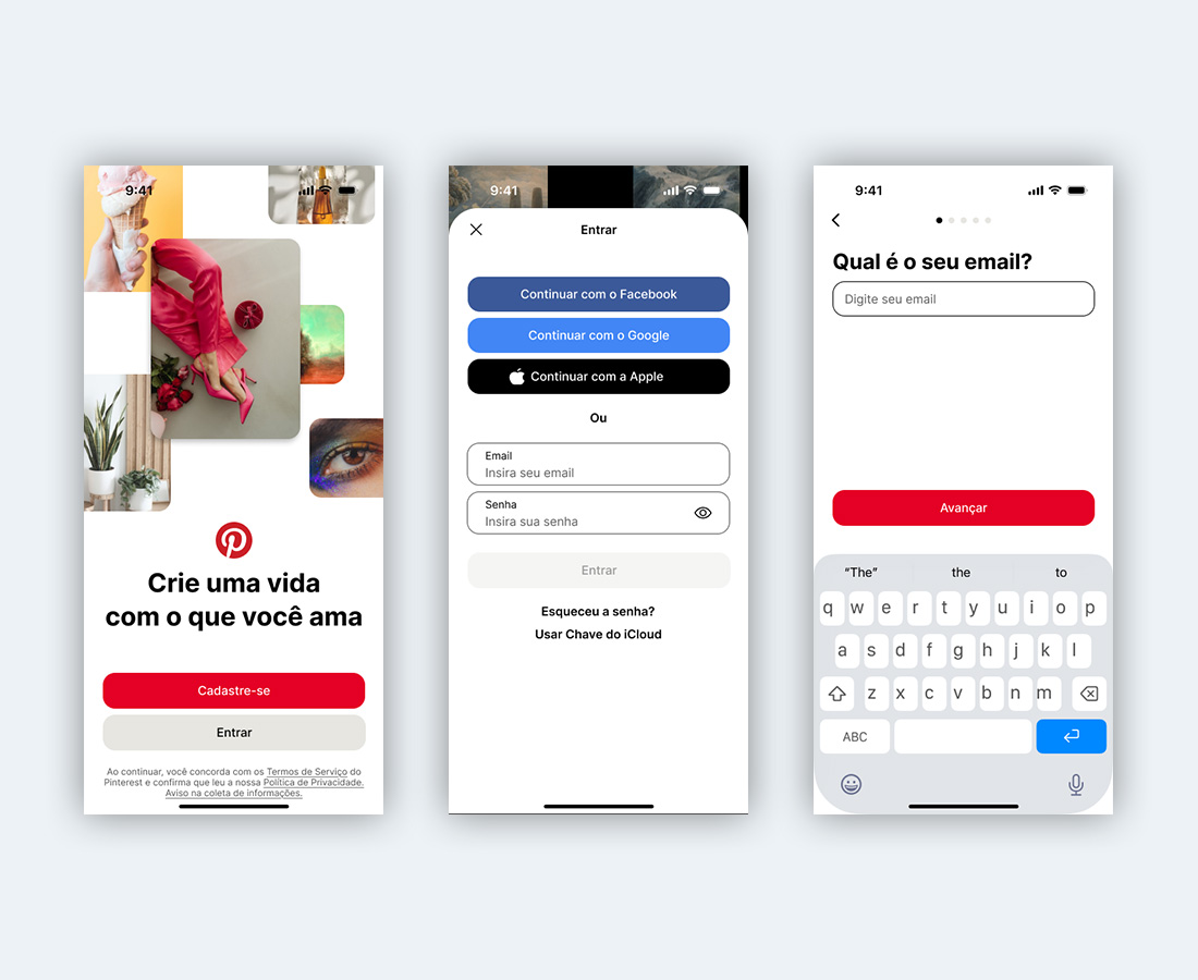 Figma Study - Interactive Prototype (Pinterest App)