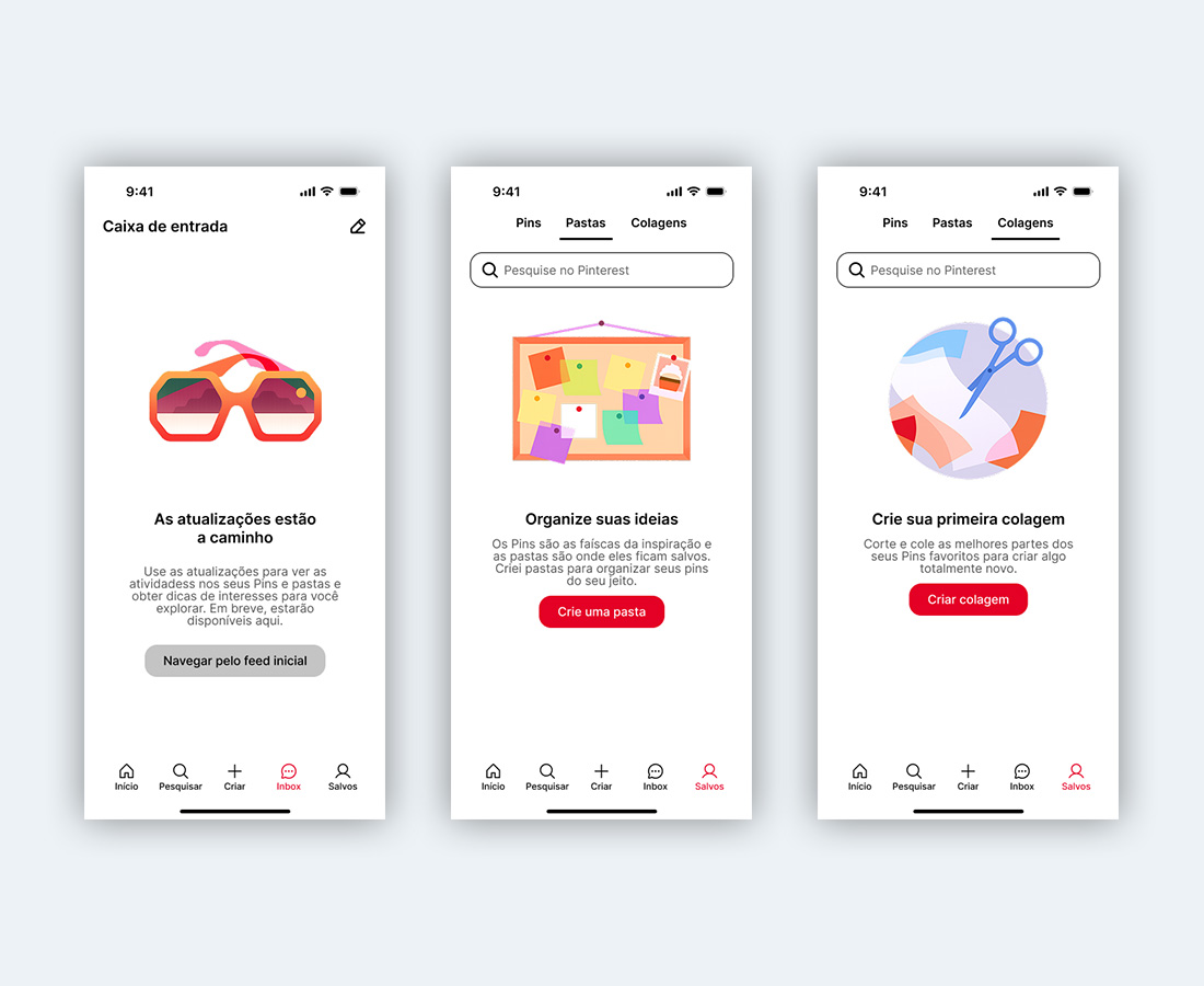 Figma Study - Interactive Prototype (Pinterest App)